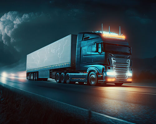 a-truck-with-a-white-trailer-that-says-scania-on-the-side